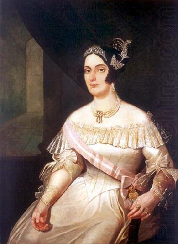 Portrait of Domitila de Castro Canto e Melo, Marquise of Santos, Francisco Pedro do Amaral